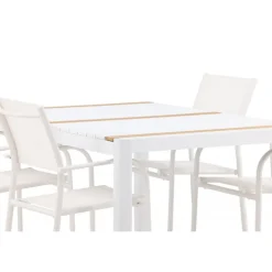 Togo & Santorini Udendørs Loungesæt - Havemøbelsæt - Natur,Hvid