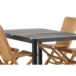 Togo Loungesæt - Havemøbelsæt - Sort,Natur