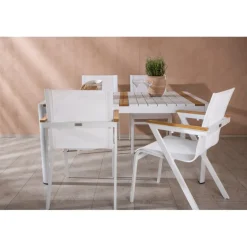 Togo Loungesæt - Havemøbelsæt - Natur,Hvid