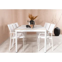 Togo Santorini t Loungesæt - Havemøbelsæt - Natur,Hvid