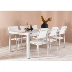 Togo Santorini t Loungesæt - Havemøbelsæt - Natur,Hvid