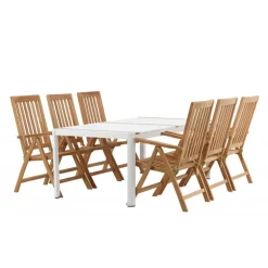 Togo t Loungesæt - Havemøbelsæt - Natur,Hvid