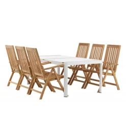 Togo t Loungesæt - Havemøbelsæt - Natur,Hvid