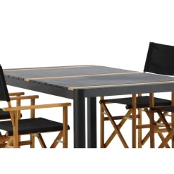 Togo t Loungesæt - Havemøbelsæt - Sort,Natur