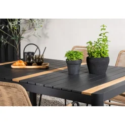 Togo t Loungesæt - Havemøbelsæt - Beige,Sort,Natur