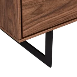 Tokyo Højt Vitrineskab i Valnød med LED-lys - 190cm høj