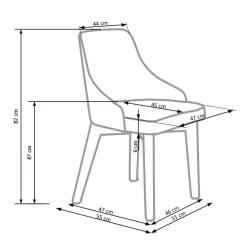 TOLEDO Spisebordsstol, - Hvid