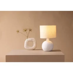 Torcello Bordlampe - Beige og Hvid
