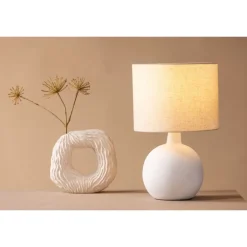 Torcello Bordlampe - Beige og Hvid