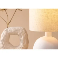 Torcello Bordlampe - Beige og Hvid