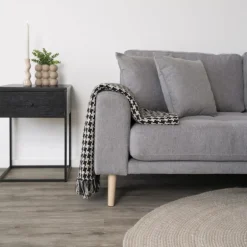 Torino Lounge Sofa lysegrå stof højrevendt