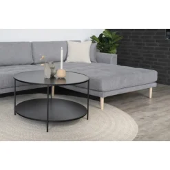 Torino Lounge Sofa lysegrå stof højrevendt