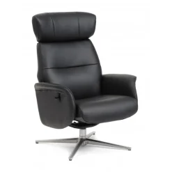 Torsten Lænestol Semianilin læder - Sort