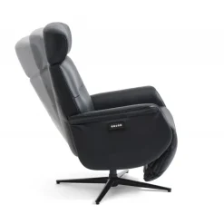 Torsten Recliner lænestol med 2 motor - Sort semianiline læder