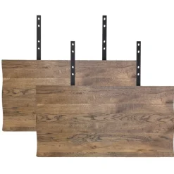 Toulon Spisebord - Spisebord i smoked olieret eg med bølget kant - forberedt tillægsplader 240x95xh76x4 cm