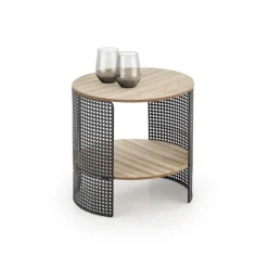 TRAFICA, sofabord, Naturlig - Sort