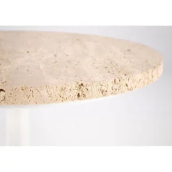 TRAVERSO sofabord, farve travertin / Hvid