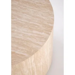 TRAVERTINO OKR?G?A sofabord, travertin