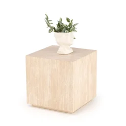 TRAVERTINO_S KWADRAT sofabord, travertin