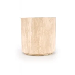 TRAVERTINO_S Rundt Sofabord, Travertin