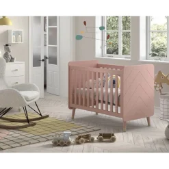 Tremmeseng 60 x 120 cm – Billy Baby, lyserød