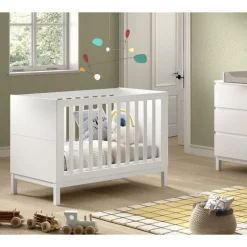 Tremmeseng 60 x 120 cm – Eva Baby cot, hvid