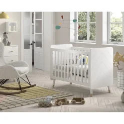 Tremmeseng Billy Baby (60 × 120 cm) – Hvid