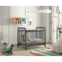 Tremmeseng Bronxx baby seng 60 × 120 cm – sort