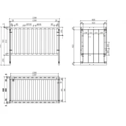 Tremmeseng Erik 60 × 120 cm – hvid