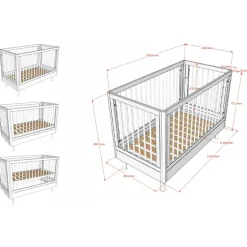 Tremmeseng Forrest Bøg 60 × 120 cm – Hvid