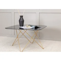 Tristar Sofabord - Sort og Messing