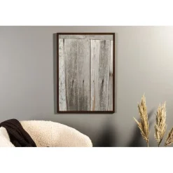 Trævæg Plakat - Grå