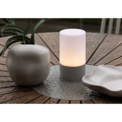 Tubu Bordlampe - Grå,Hvid