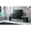 TV bord SOLO Sort mat/Grå glans