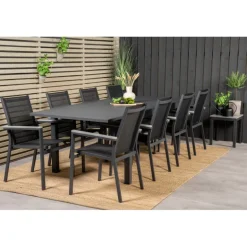 Udendørs Loungesæt - Havemøbelsæt Marbella Parma - Sort,Grå