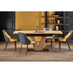 UMBERTO Borde i Natur Eg, Ben Natur Eg/Sort