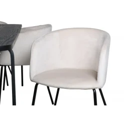 Uno Spisebordssæt - Beige og Sort