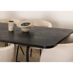 Uno Spisebordssæt - Beige og Sort