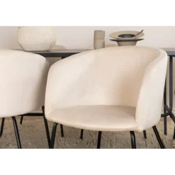 Uno Spisebordssæt - Beige og Sort