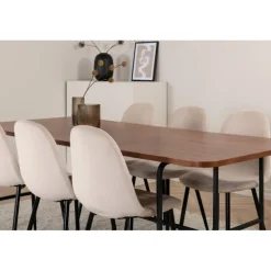 Uno Spisebordssæt - Beige, Sort og Natur