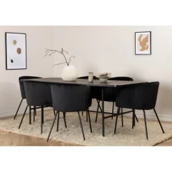 Uno Spisebordssæt - Sort