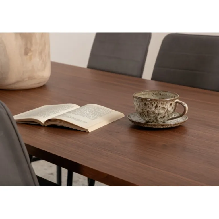 Uno Spisebordssæt - Sort, Grå og Natur