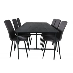 Uno Spisebordssæt - Sort og Grå