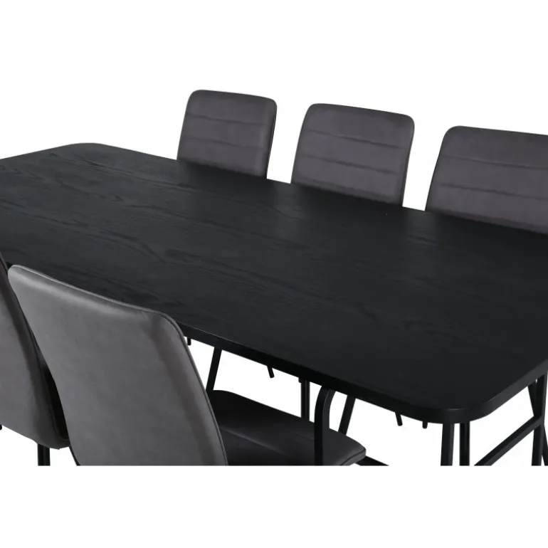 Uno Spisebordssæt - Sort og Grå