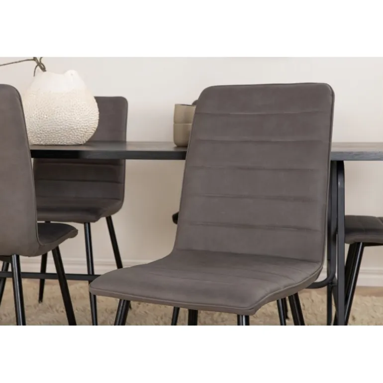 Uno Spisebordssæt - Sort og Grå