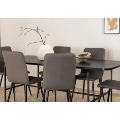 Uno Spisebordssæt - Sort og Grå