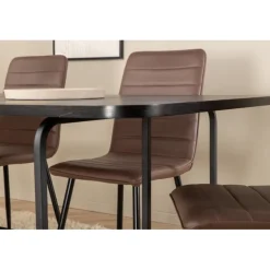 Uno Spisebordssæt - Sort og Brun