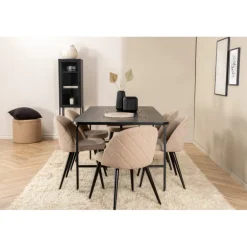 Uno t Spisebordssæt - Beige og Sort