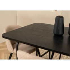 Uno t Spisebordssæt - Beige og Sort