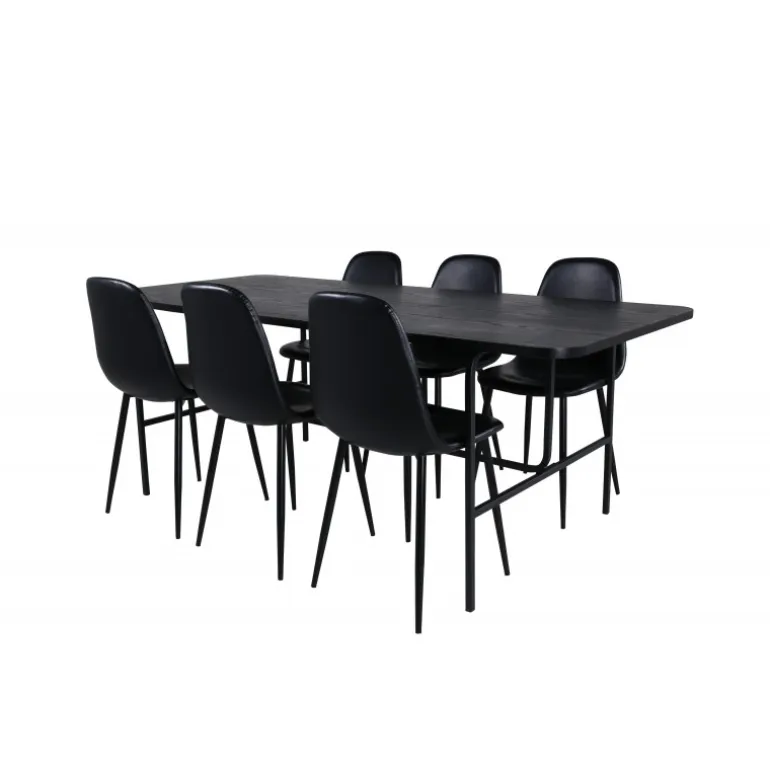 Uno t Spisebordssæt - Sort